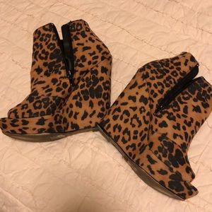 Leopard print heels